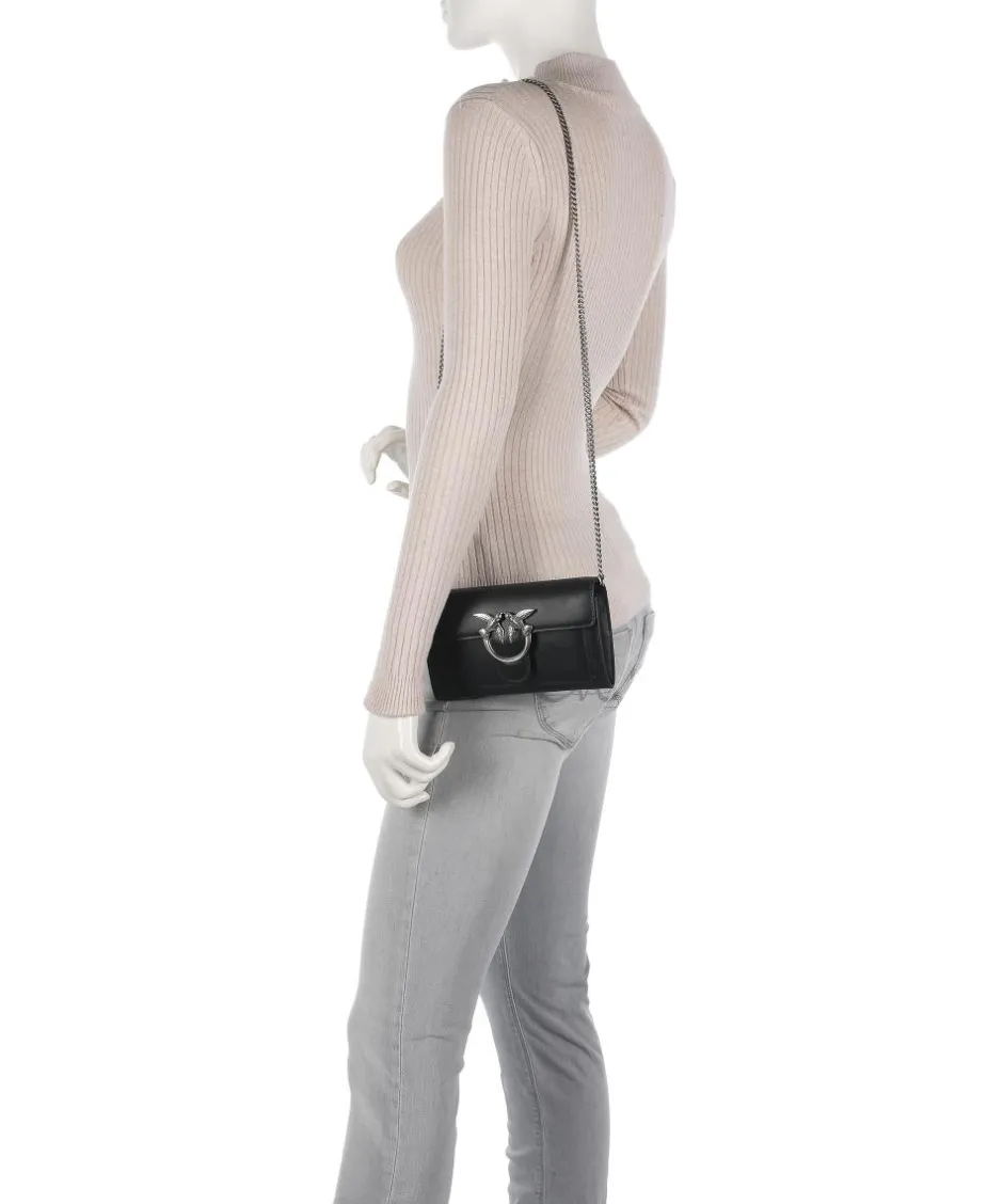 Pinko Wallets|Crossbody Bags-Love One Wallet fine grain leather