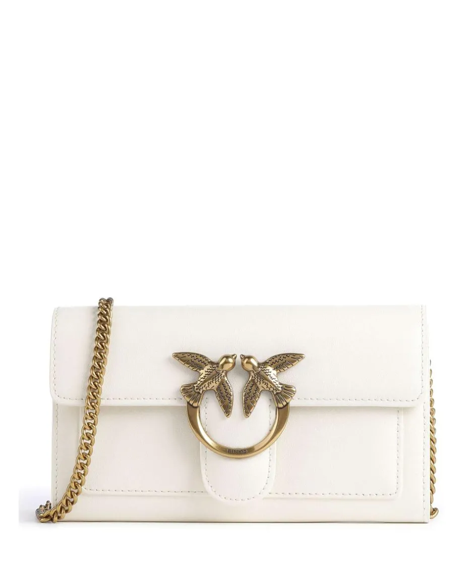 Pinko Wallets|Crossbody Bags-Love One Wallet fine grain leather