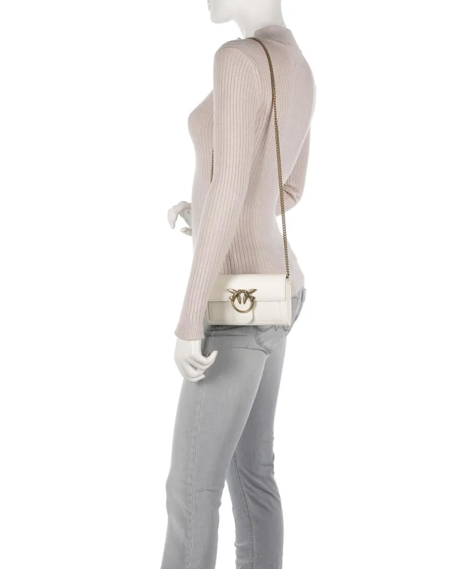 Pinko Wallets|Crossbody Bags-Love One Wallet fine grain leather
