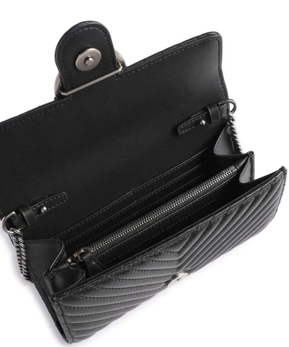 Pinko Wallets|Crossbody Bags-Love One Wallet fine grain cow leather