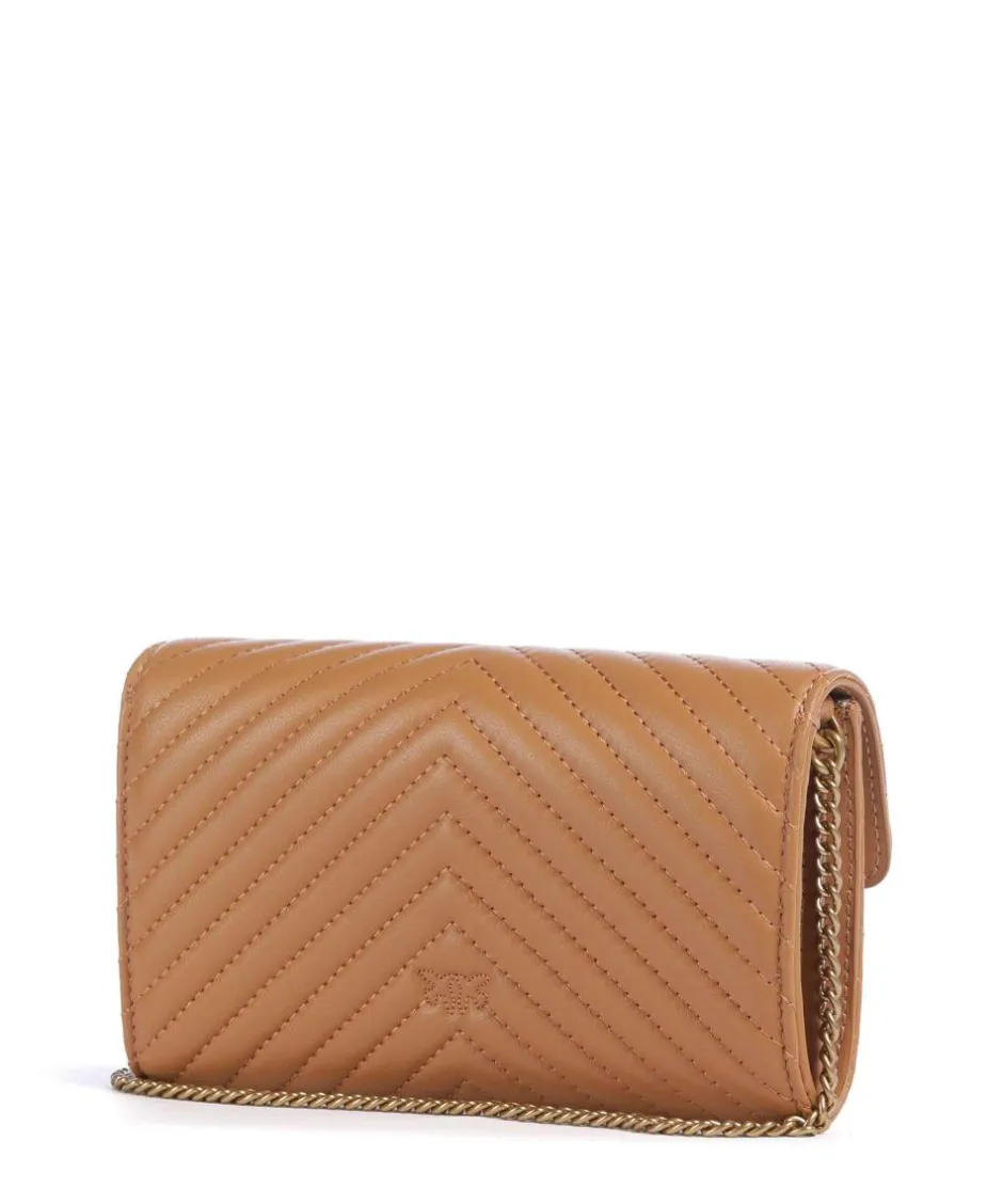 Pinko Wallets|Crossbody Bags-Love One Wallet fine grain cow leather