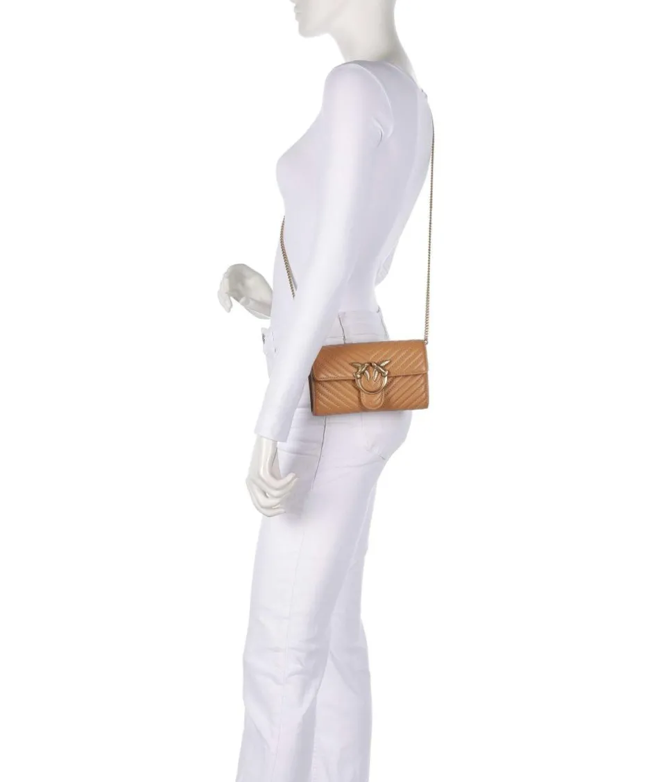 Pinko Wallets|Crossbody Bags-Love One Wallet fine grain cow leather