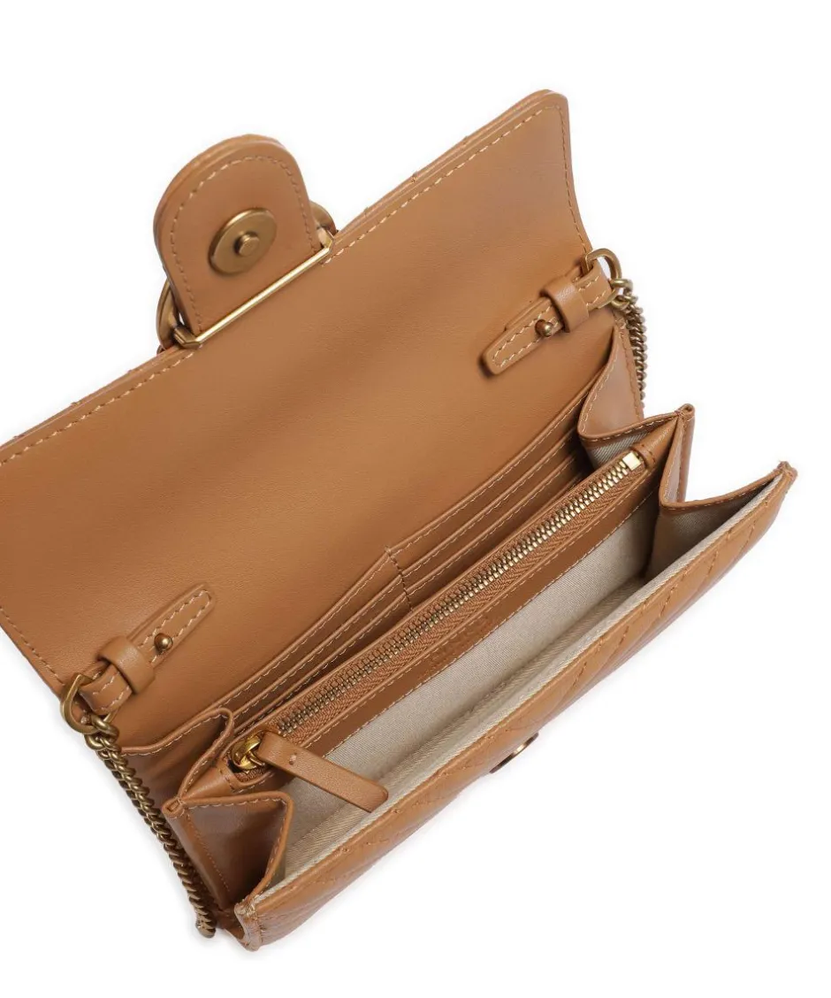 Pinko Wallets|Crossbody Bags-Love One Wallet fine grain cow leather
