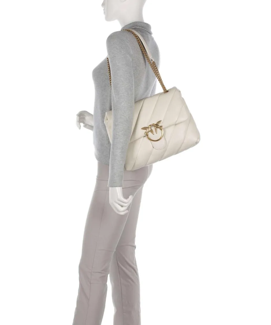 Pinko Shoulder Bags-Love Puff Big Shoulder bag sheepskin leather
