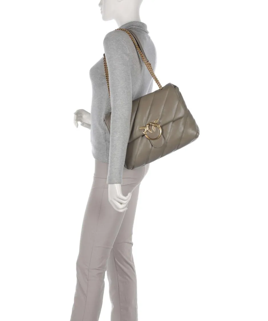Pinko Shoulder Bags-Love Puff Big Shoulder bag sheepskin leather