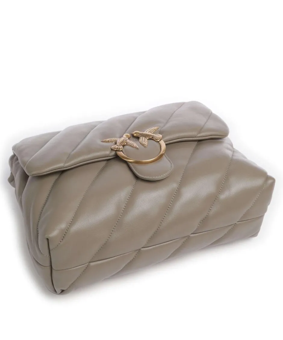 Pinko Shoulder Bags-Love Puff Big Shoulder bag sheepskin leather