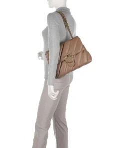 Pinko Shoulder Bags-Love Puff Big Shoulder bag sheepskin leather