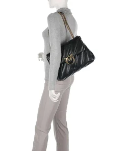 Pinko Shoulder Bags-Love Puff Big Shoulder bag sheepskin leather