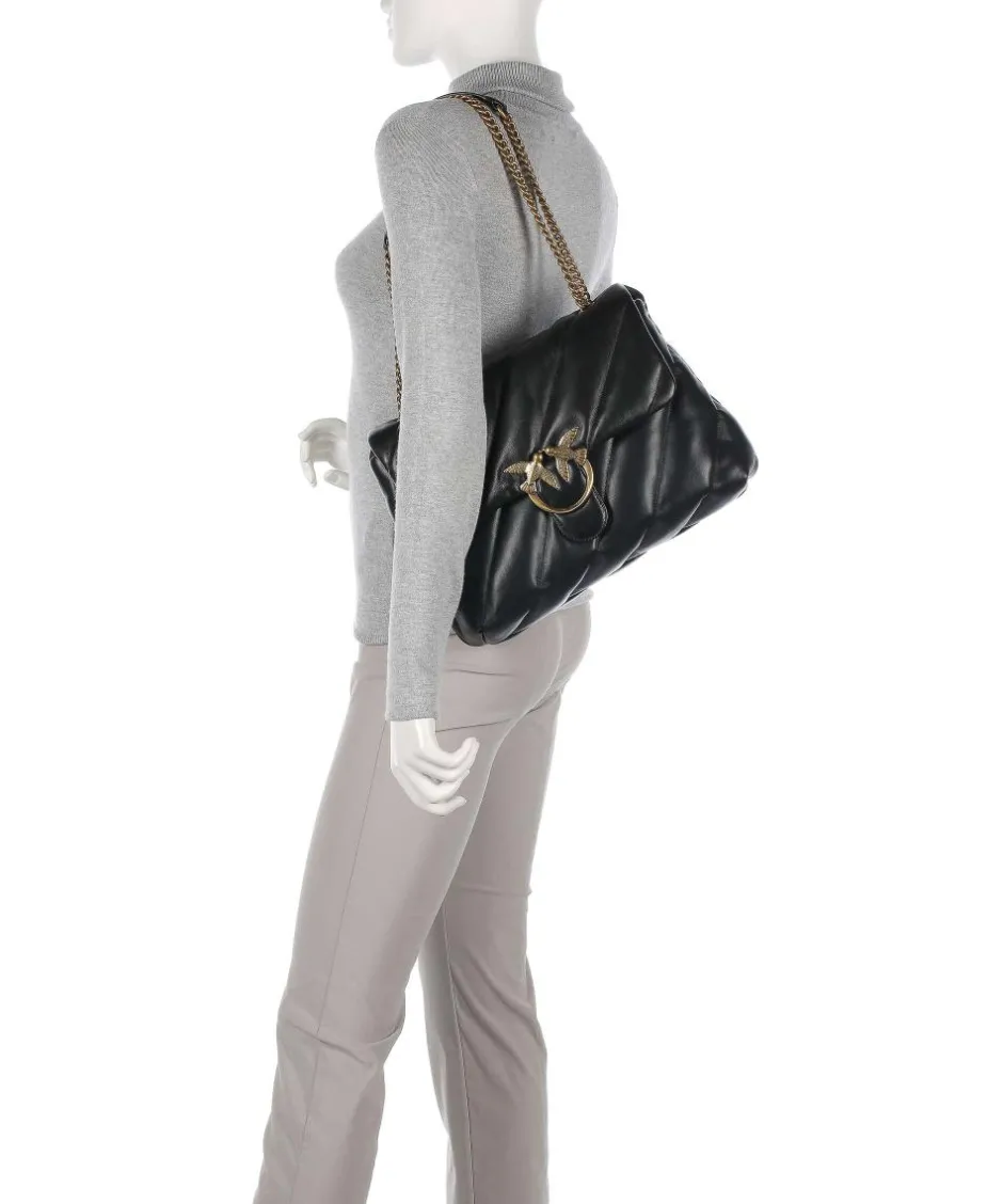 Pinko Shoulder Bags-Love Puff Big Shoulder bag sheepskin leather