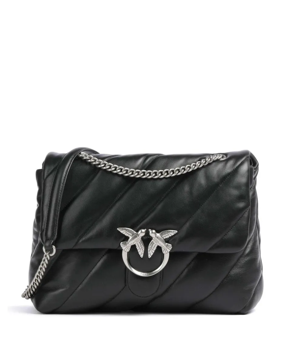 Pinko Shoulder Bags-Love Puff Big Shoulder bag sheepskin leather