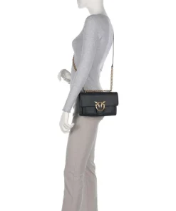Pinko Shoulder Bags|Crossbody Bags-Love Soft Mini Shoulder bag grained leather