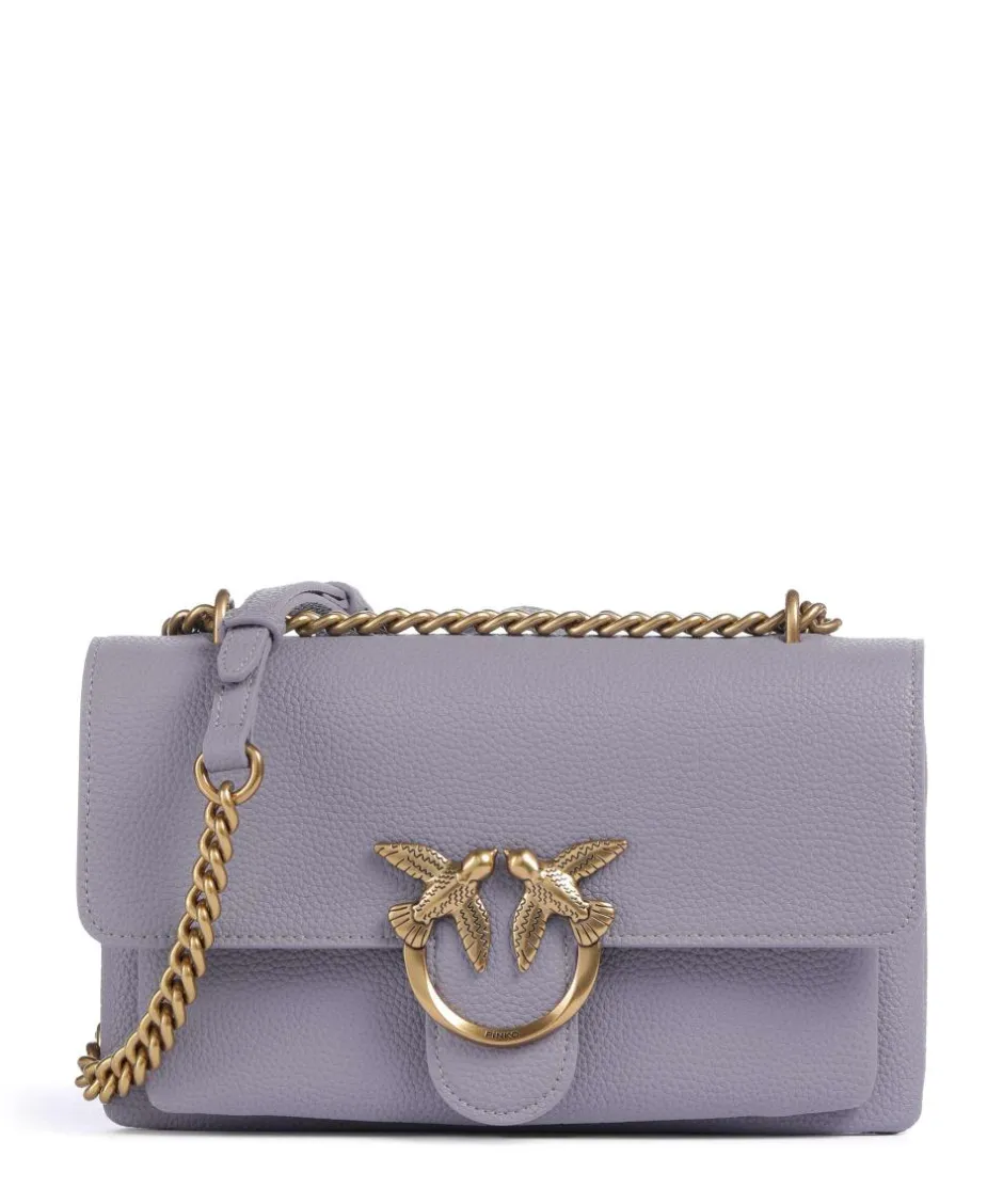Pinko Shoulder Bags|Crossbody Bags-Love Soft Mini Shoulder bag grained leather