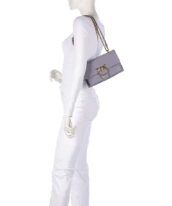 Pinko Shoulder Bags|Crossbody Bags-Love Soft Mini Shoulder bag grained leather