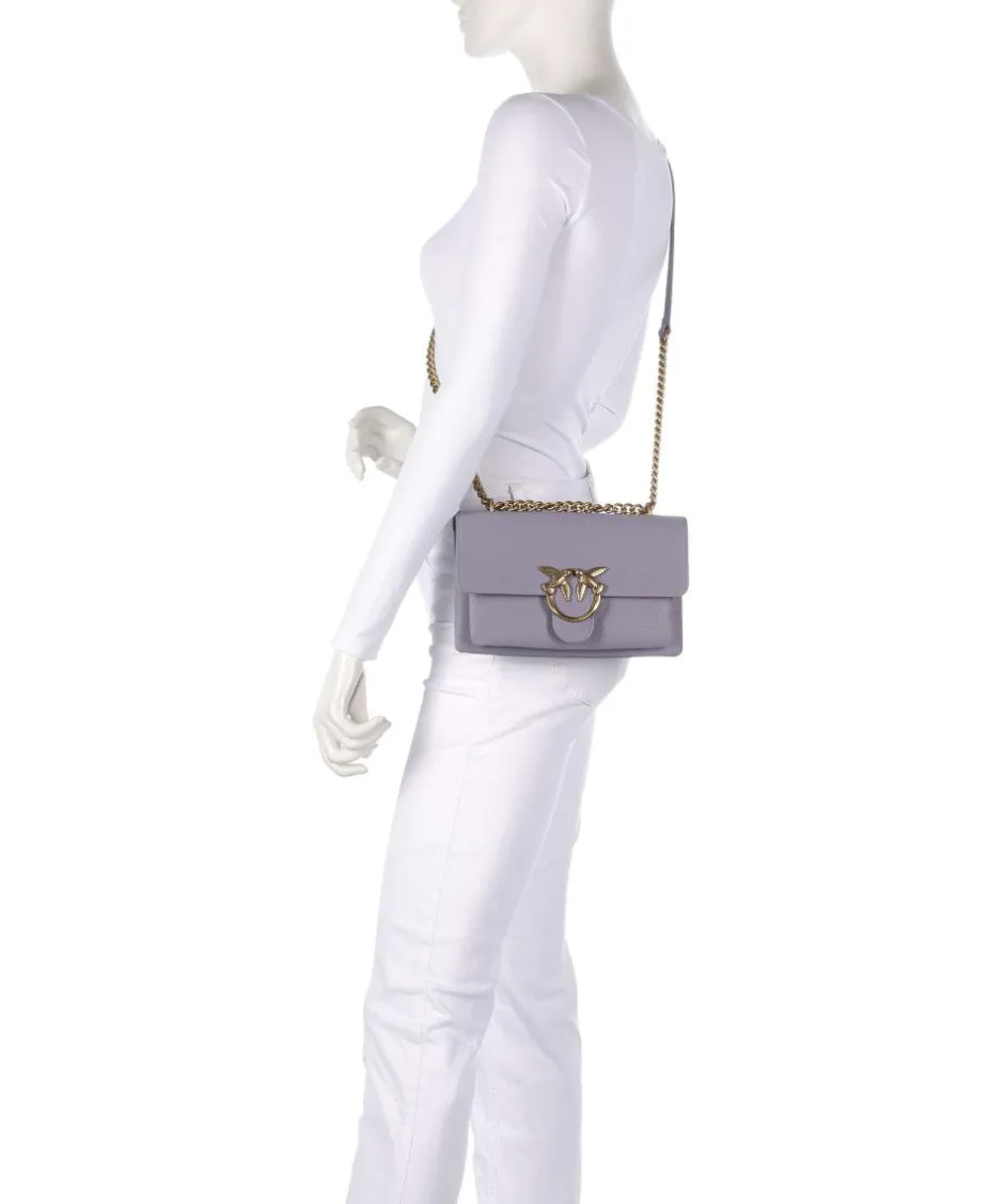 Pinko Shoulder Bags|Crossbody Bags-Love Soft Mini Shoulder bag grained leather