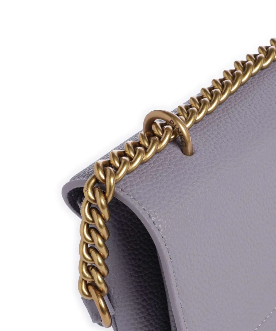 Pinko Shoulder Bags|Crossbody Bags-Love Soft Mini Shoulder bag grained leather
