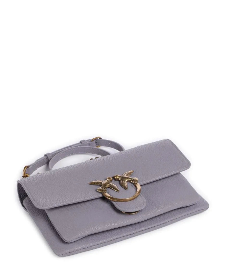 Pinko Shoulder Bags|Crossbody Bags-Love Soft Mini Shoulder bag grained leather