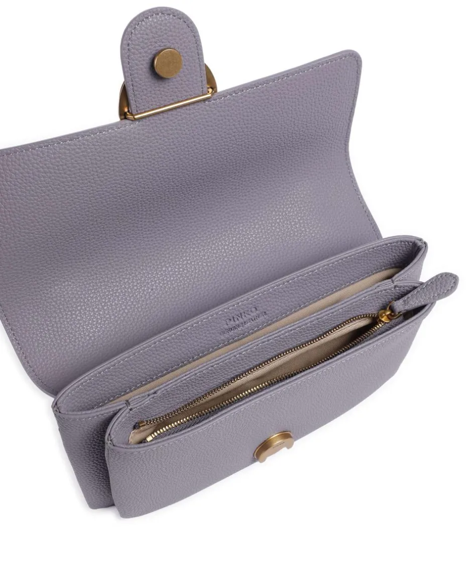 Pinko Shoulder Bags|Crossbody Bags-Love Soft Mini Shoulder bag grained leather