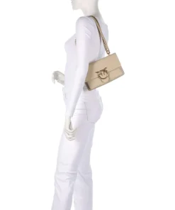 Pinko Shoulder Bags|Crossbody Bags-Love Soft Mini Shoulder bag grained leather