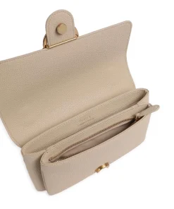 Pinko Shoulder Bags|Crossbody Bags-Love Soft Mini Shoulder bag grained leather