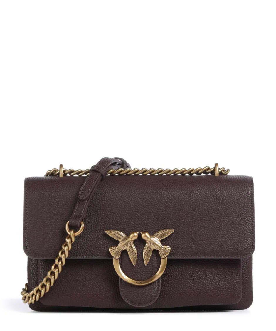 Pinko Shoulder Bags|Crossbody Bags-Love Soft Mini Shoulder bag grained leather
