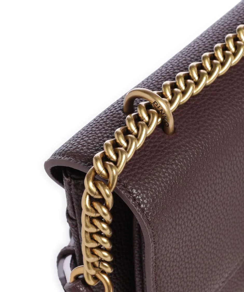 Pinko Shoulder Bags|Crossbody Bags-Love Soft Mini Shoulder bag grained leather