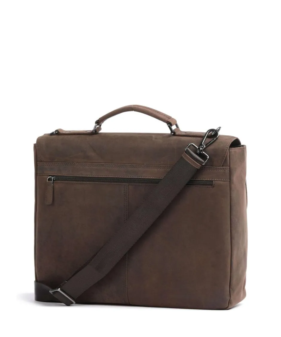 Bugatti Business- & Laptop Bags-Luca Briefcase 15″ goatskin leather