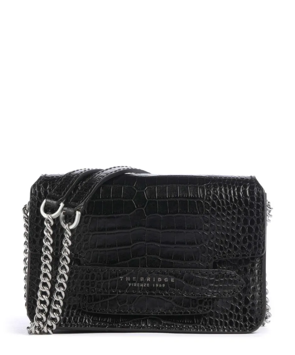 The Bridge Shoulder Bags|Crossbody Bags-Lucrezia Wow Shoulder bag embossed cow leather