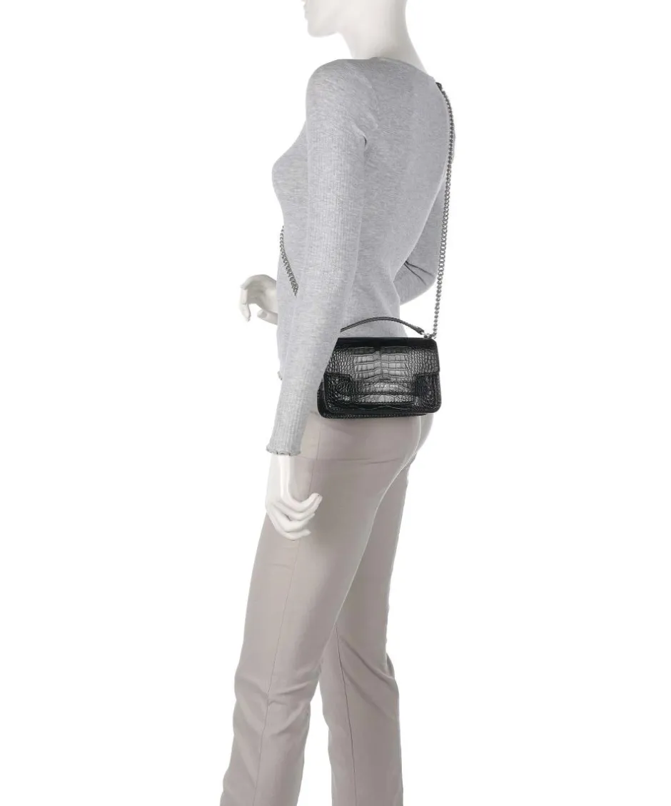 The Bridge Shoulder Bags|Crossbody Bags-Lucrezia Wow Shoulder bag embossed cow leather