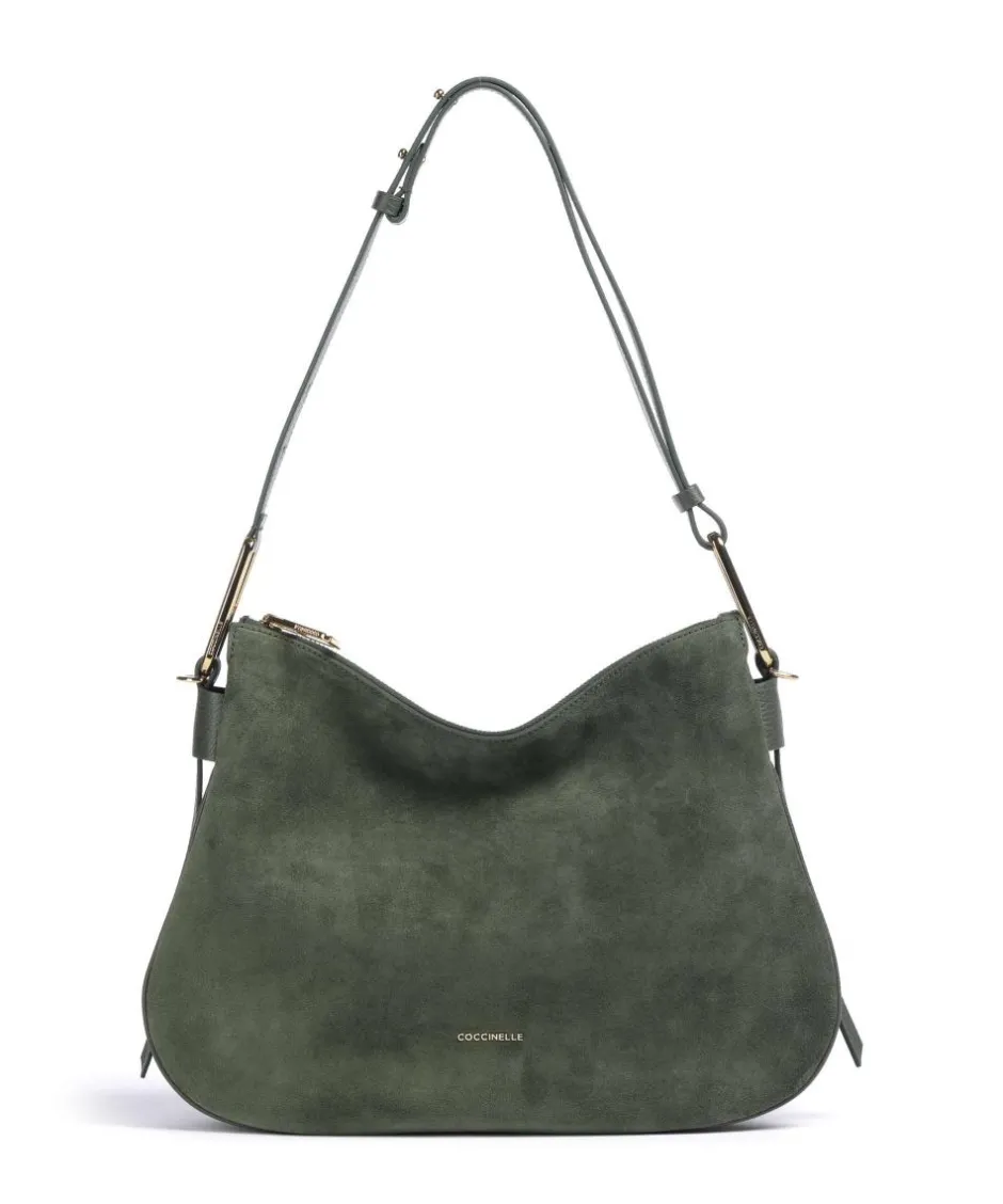 Coccinelle Shoulder Bags|Hobo Bags-Magie Suede Hobo bag brushed leather, grained leather