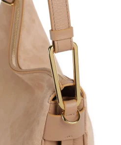 Coccinelle Shoulder Bags|Hobo Bags-Magie Suede Hobo bag brushed leather, grained leather