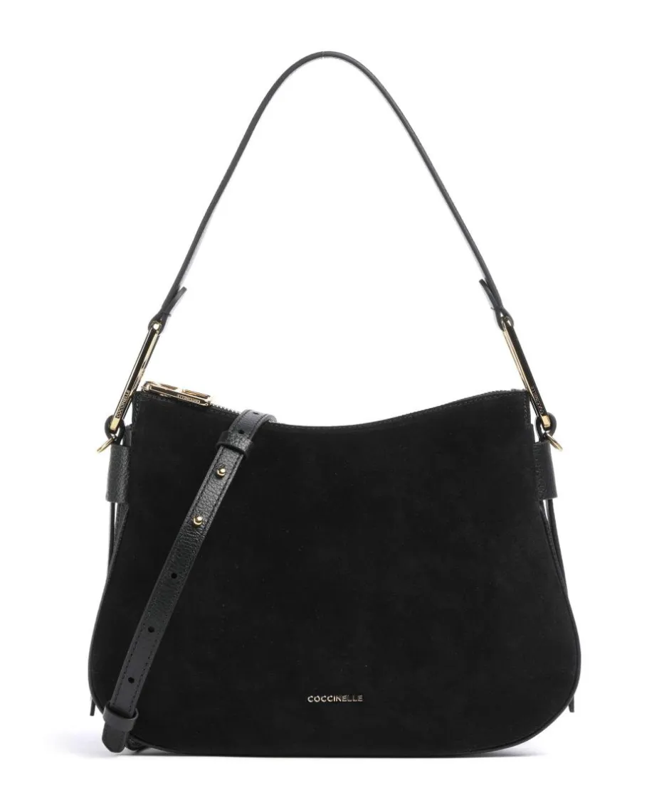 Coccinelle Shoulder Bags|Hobo Bags-Magie Suede Hobo bag brushed leather
