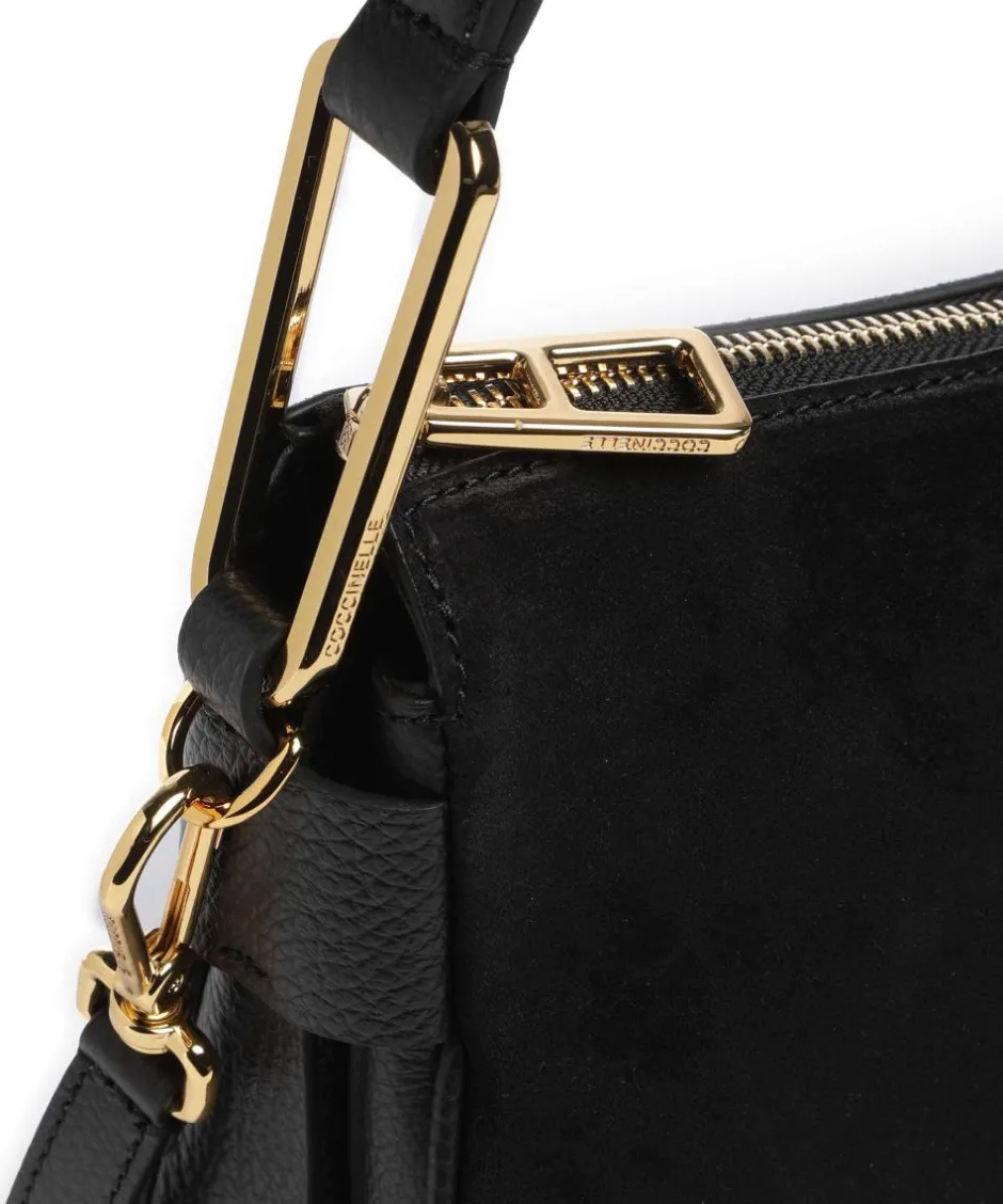Coccinelle Shoulder Bags|Hobo Bags-Magie Suede Hobo bag brushed leather