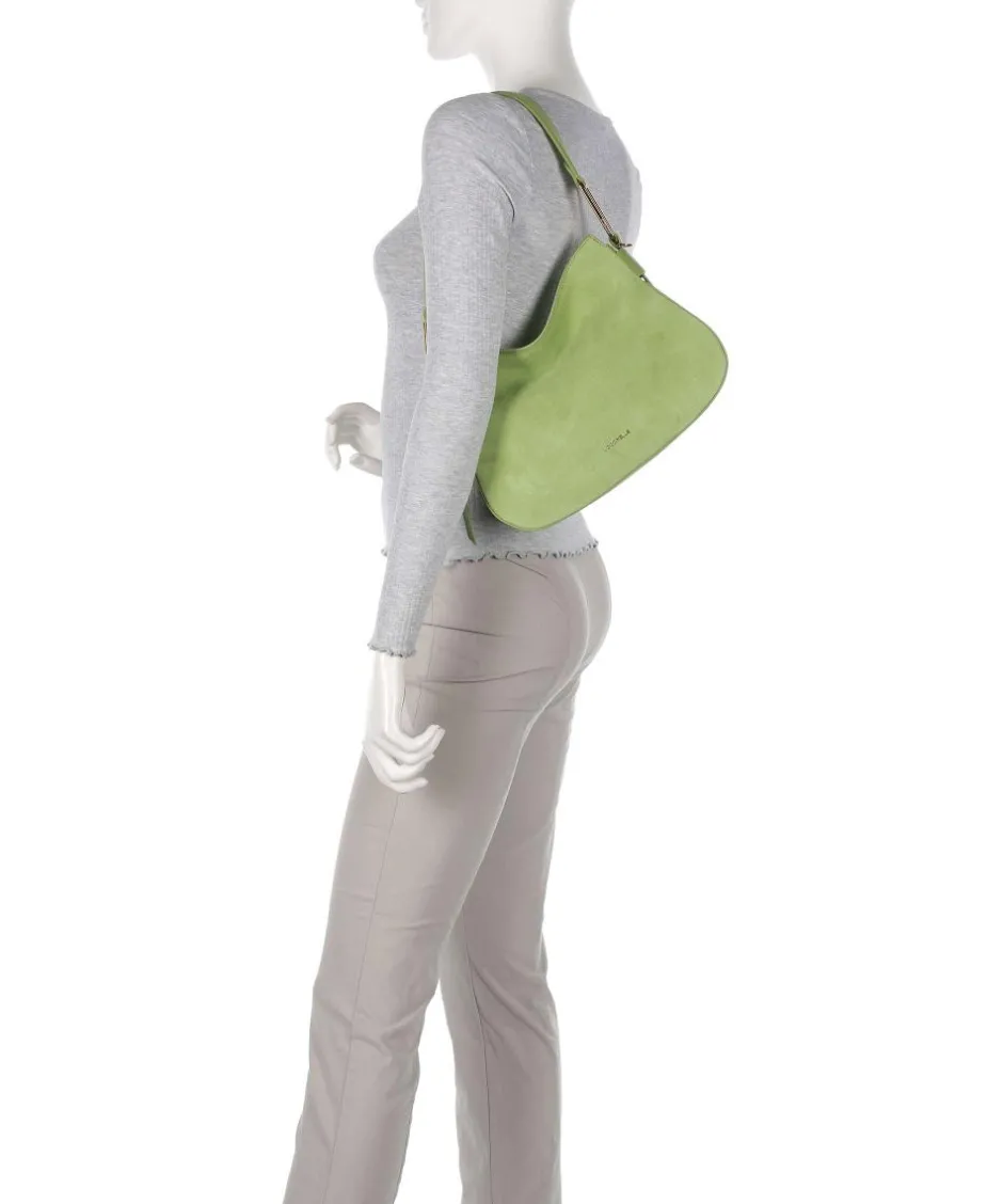 Coccinelle Shoulder Bags|Hobo Bags-Magie Suede Hobo bag brushed leather