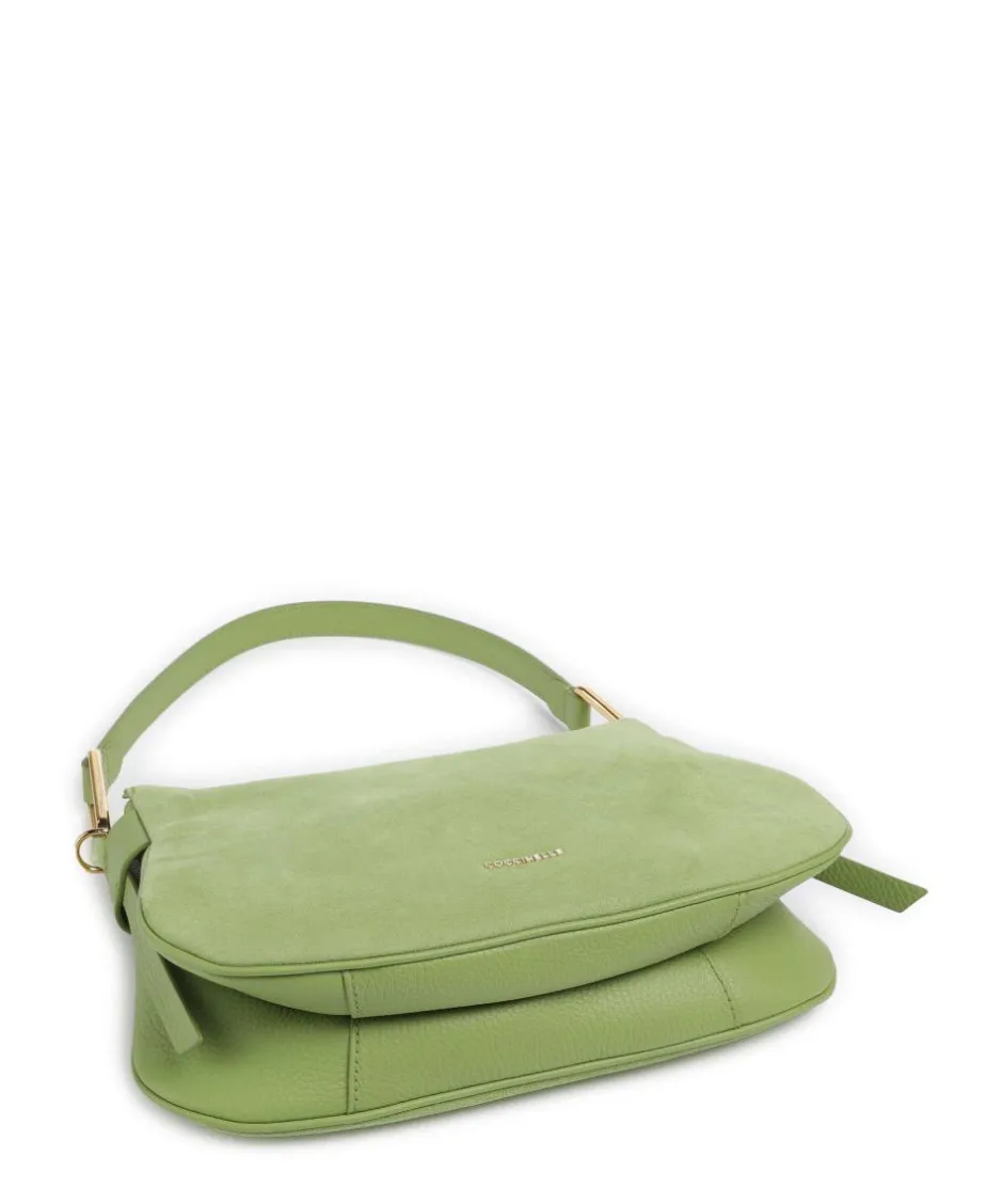 Coccinelle Shoulder Bags|Hobo Bags-Magie Suede Hobo bag brushed leather