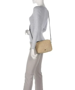 Abro Crossbody Bags-Maglia Raffia Kaia Crossbody bag bast