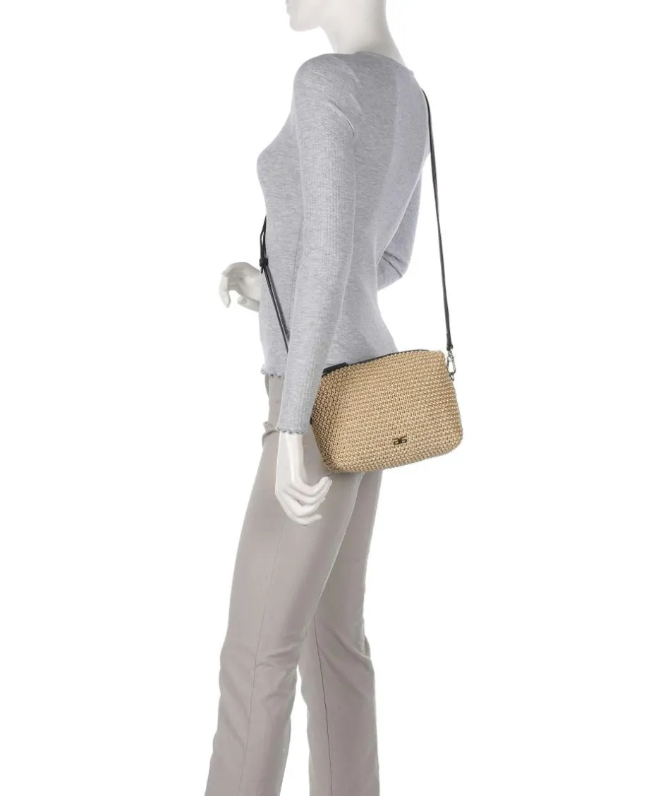 Abro Crossbody Bags-Maglia Raffia Kaia Crossbody bag bast
