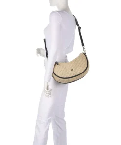 Abro Shoulder Bags|Hobo Bags-Maglia Raffia Willow Hobo bag bast