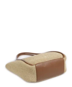 Abro Tote Bags-Maglia Raffia Willow Tote bag bast