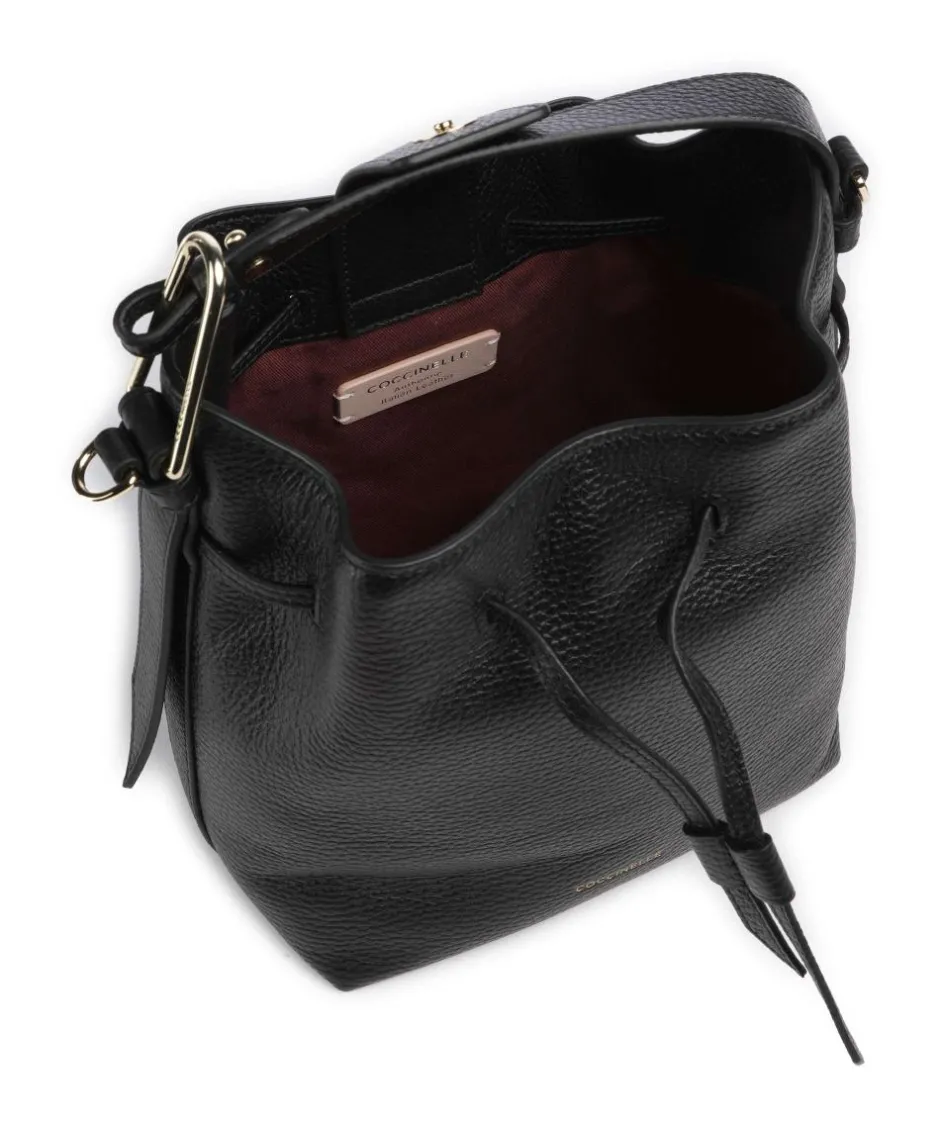 Coccinelle Hobo Bags|Crossbody Bags-Malory Bucket bag grained leather