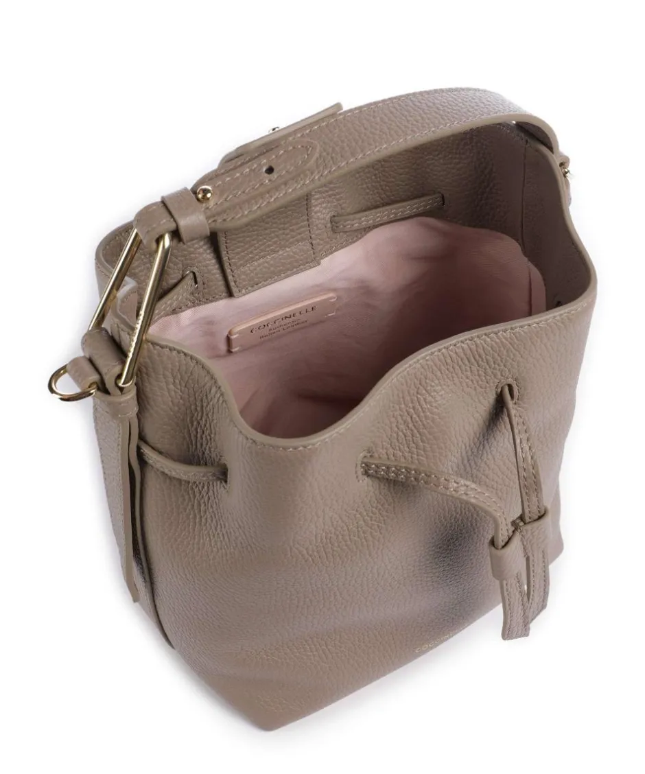 Coccinelle Hobo Bags|Crossbody Bags-Malory Bucket bag grained leather