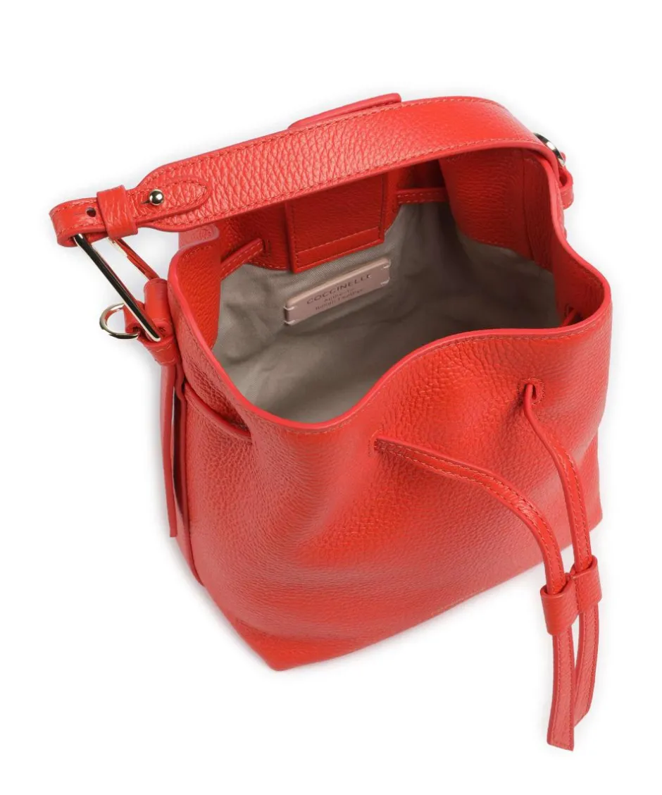 Coccinelle Hobo Bags|Crossbody Bags-Malory Bucket bag grained leather