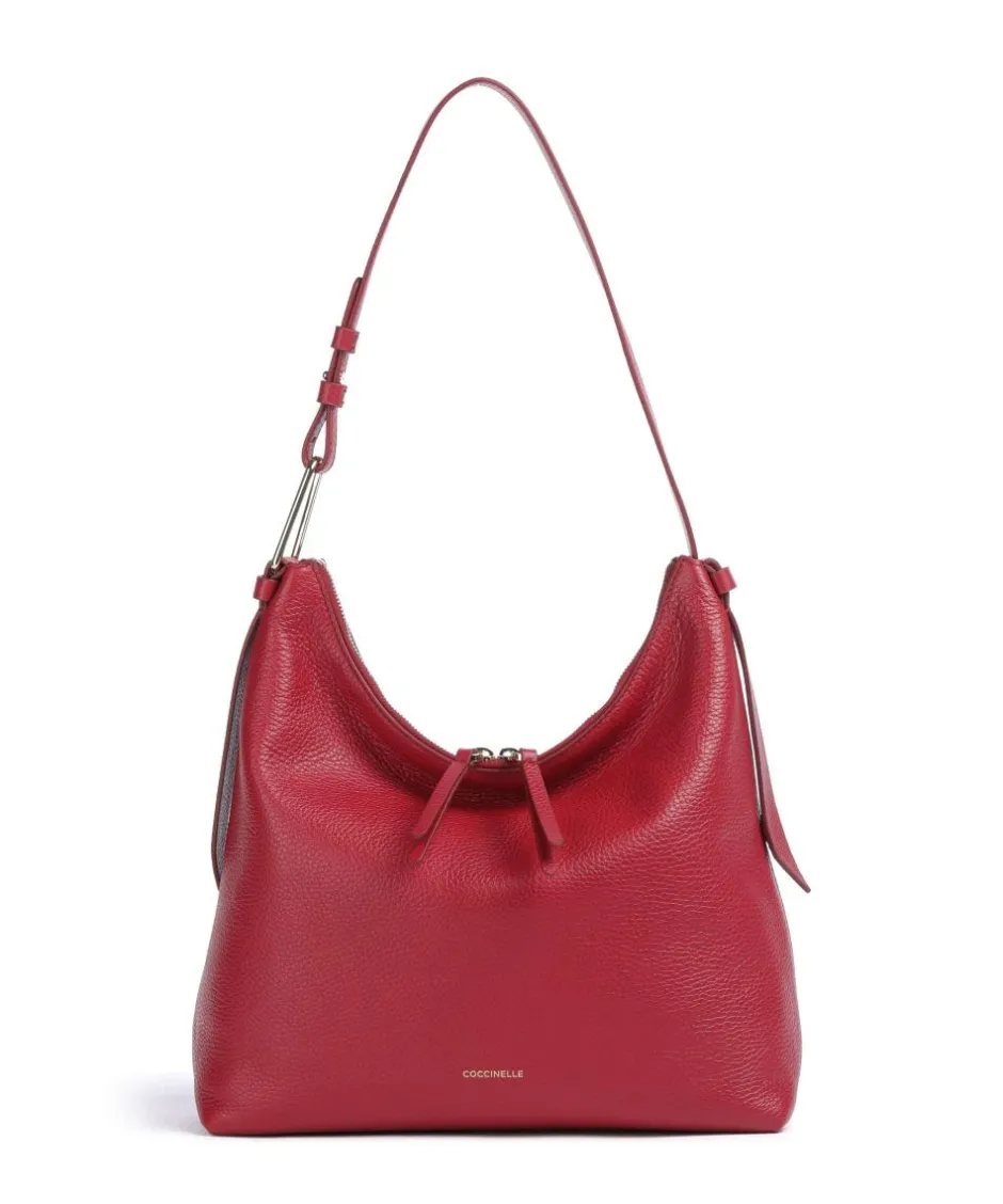 Coccinelle Shoulder Bags|Hobo Bags-Malory Hobo bag grained cow leather