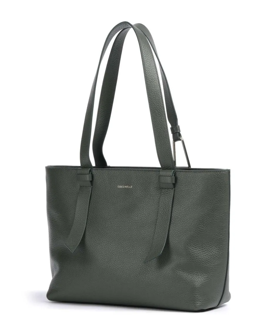 Coccinelle Tote Bags-Malory Tote bag grained leather