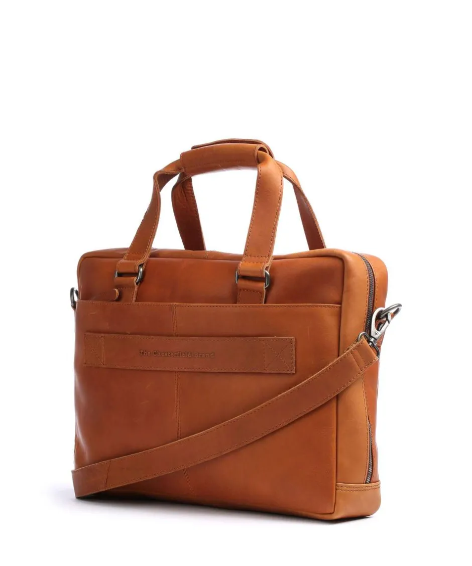 The Chesterfield Brand Business- & Laptop Bags-Manhattan Briefcase 15″ pull-up cow leather