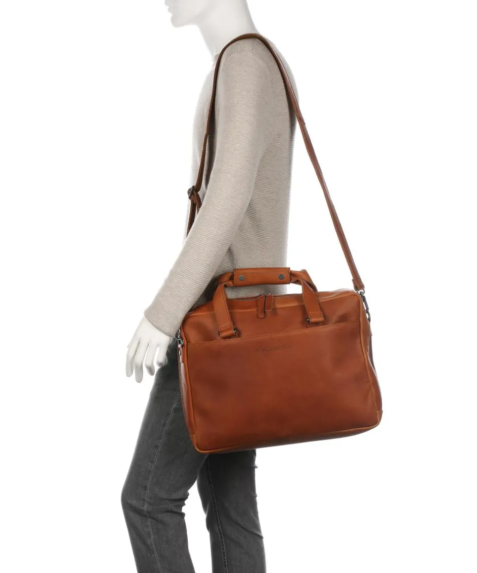 The Chesterfield Brand Business- & Laptop Bags-Manhattan Briefcase 15″ pull-up cow leather