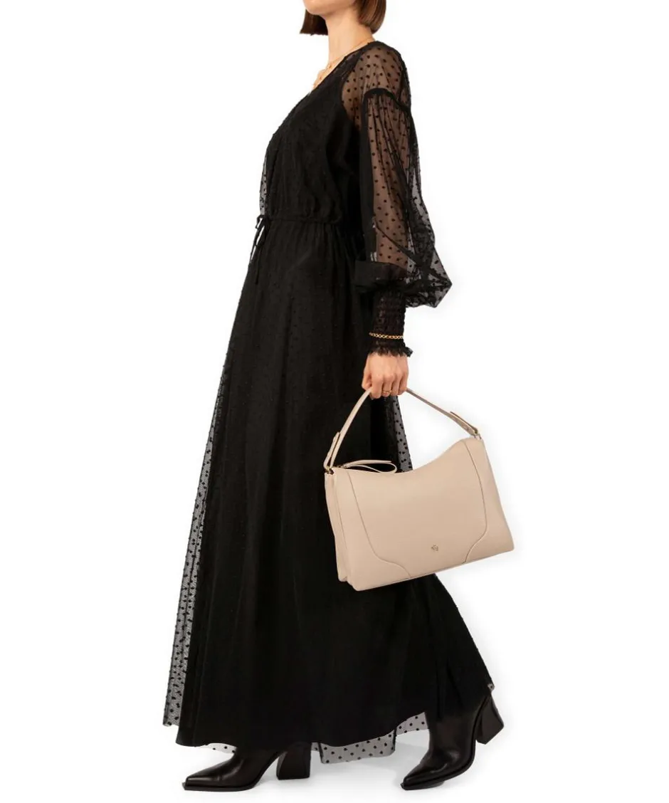 AIGNER Shoulder Bags|Hobo Bags-Mara M Hobo bag grained cow leather