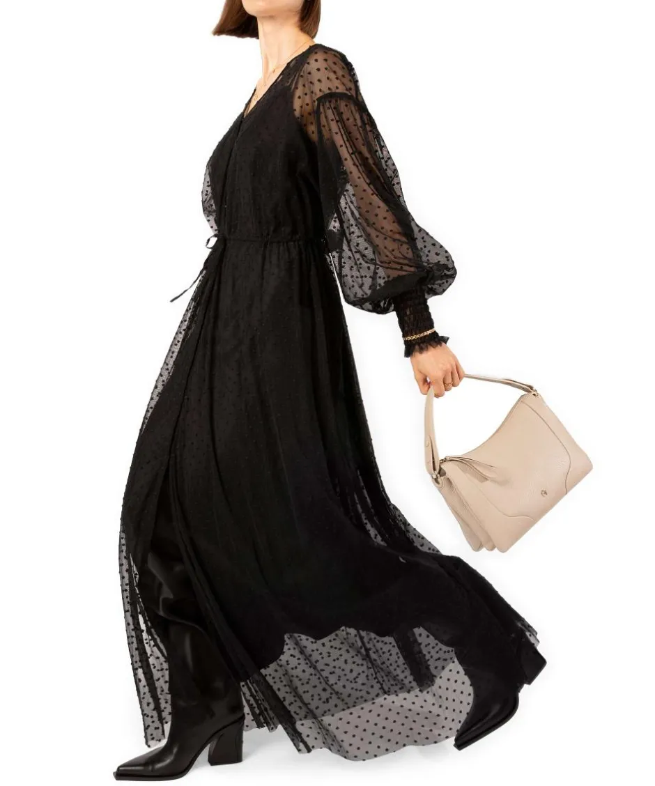 AIGNER Shoulder Bags|Hobo Bags-Mara S Hobo bag grained cow leather