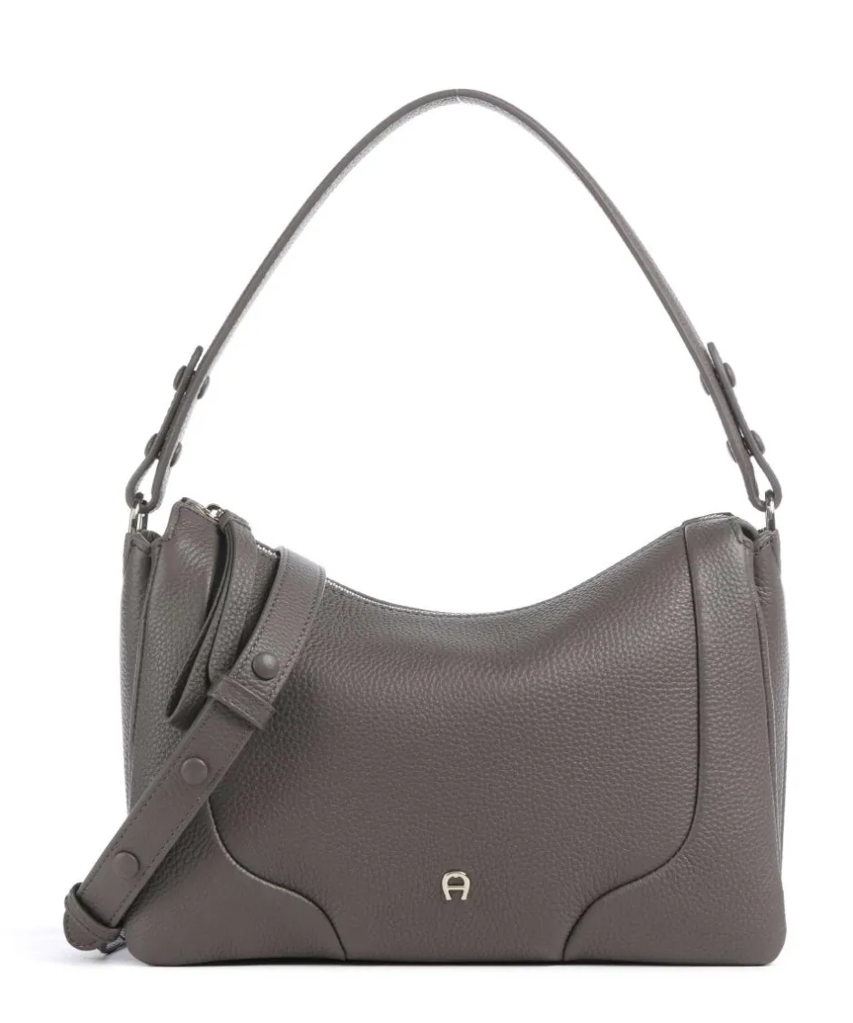 AIGNER Shoulder Bags|Hobo Bags-Mara S Hobo bag grained cow leather