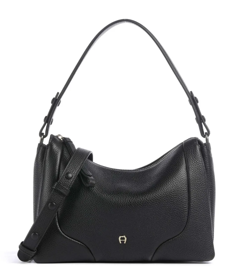AIGNER Shoulder Bags|Hobo Bags-Mara S Hobo bag grained cow leather