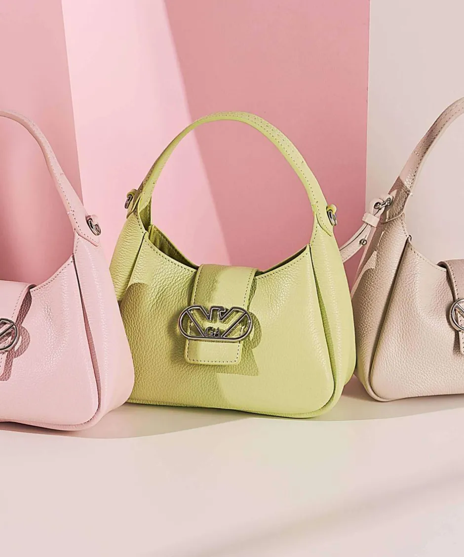 Emporio Armani Shoulder Bags|Crossbody Bags-Mary-O Shoulder bag grained cow leather
